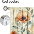 thumbnail image 6 of WNOOHIY Vibrant Artistic Floral Botanical Light-filtering Curtains for Young People Bedroom Living Room,Set of 2 Panels, 6 of 8