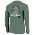 thumbnail image 3 of Men's  Green Notre Dame Fighting Irish Comfort Colors Merry Christmas Tree Long Sleeve T-Shirt, 3 of 3