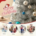 thumbnail image 6 of Gymax 6 FT Pre-Lit Artificial Christmas Tree Silver Tinsel Hinged Xmas Tree, 6 of 10