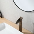 thumbnail image 3 of Solid Brass Single Hole Bathroom Sink Faucet, Deck Mounted Basin Faucet, 3 of 5
