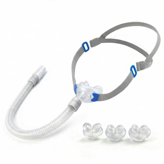 Nasal Pillow Supplies with Headgear, Frame, Tube and 3 Different Sizes of Nasal Pillows(S,M,L)