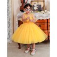 thumbnail image 3 of Suealasg Kids Girls Shiny Sequins Princess Dresses Sleeveless Round Neck Ruffled Pageant Wedding Party Dress, 3 of 9