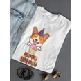 thumbnail image 3 of Happy Birthday Corgi T-Shirt Women -SPIdeals Designs, Female Small, 3 of 4