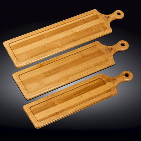 serving wooden wood plates steak trays appetizer dishes dinner bamboo wilmax barbecue platters dessert dialog displays option button additional opens