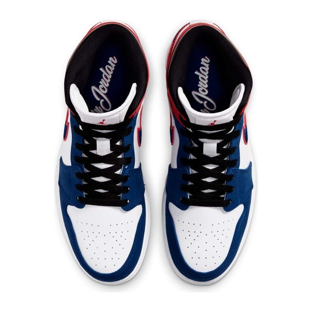 Nike Air Jordan 1 Mid SE White/Red-Rush 