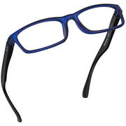 Readerest Blue Light Blocking Reading Glasses (Blue/Black, 0.00 Magnification)