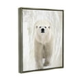thumbnail image 3 of Stupell Industries Modern Polar Bear Portrait Animals & Insects Painting Gray Floater Framed Art Print Wall Art, 25 x 31, 3 of 9