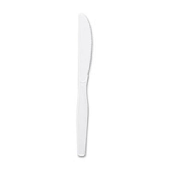 Heavyweight White Disposable Knives, 100 Per Count