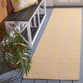 thumbnail image 2 of Safavieh Courtyard Adam Striped Indoor/Outdoor Runner Rug, Beige/Gold, 2'3" x 8', 2 of 9