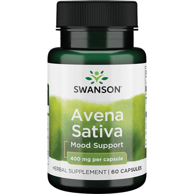 Swanson Full Spectrum Avena Sativa (Green Oat Grass) Capsules, 400 mg