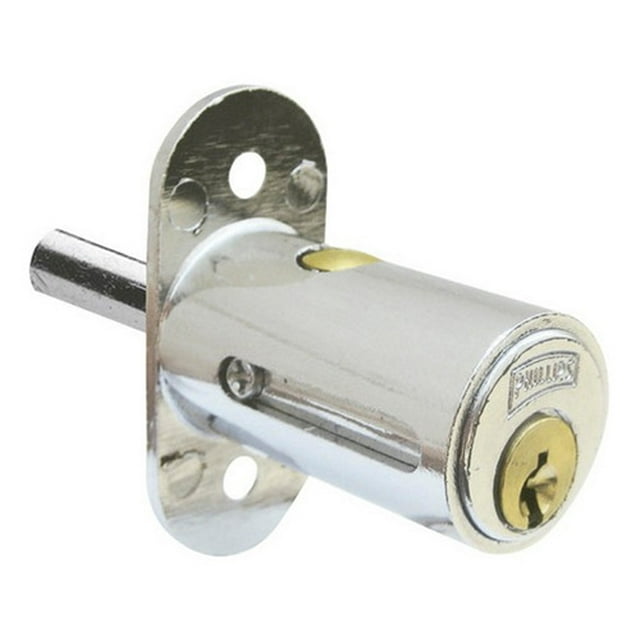 Cerradura Para Mueble Phillips Puerta Corrediza Cromada Mx29