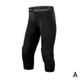 thumbnail image 1 of Cropped Basketball Sports Pants Tight Bumper Pants Leggings For Men, 1 of 9