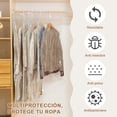 thumbnail image 4 of Bolsa de Almacenamiento Comprimible Colgante, Bolsas al Vacío Ropa Colgantes Reutilizable, Viene con Bomba Aire Manual, Ahorra Espacio, Ideal para Guardar Prenda, Abrigos, Vestidos, 4 of 4