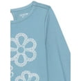 thumbnail image 2 of Garanimals Toddler Girl Long Cuffed Sleeve Sequin Graphic Top, Sizes 18M-5T, 2 of 3