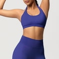 thumbnail image 6 of Workout Tops for Women Halter Crop Open Back Sports Bras Gym Yoga Tops Seamless Breathable Stretch Tee,Size L, 6 of 9