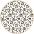 thumbnail image 2 of Radici Usa Pisa Area Rug 3475 Bone Vines Leaves 7' 10 x 7' 10" Round, 2 of 2