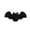 Black, variant on Miwamany Halloween Scented Candles, Soy Wax Bat Shaped Mini Candles, Tabletop Party Decor for Spooky Home Ambiance, 3 Classic Colors