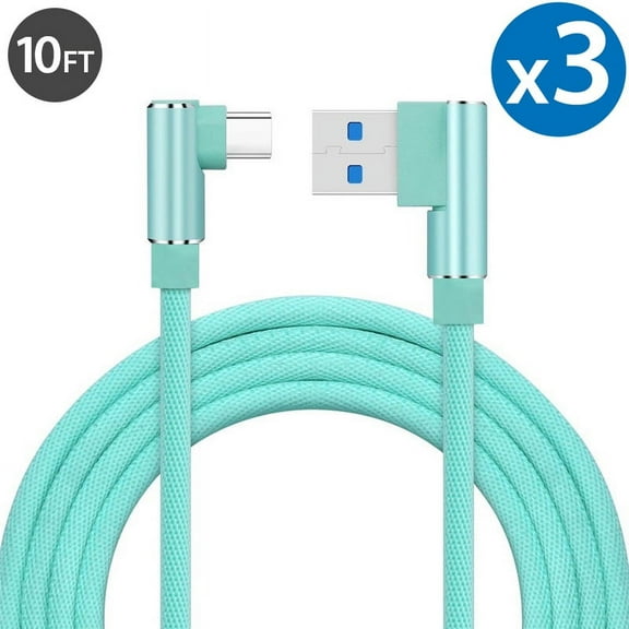 Type C Charger Fast Charging Cable USB-C Type-C 3.1 Data Sync Charger Cable Cord For Samsung Galaxy S10  S9 S8 Plus Galaxy Note 8 9 Nexus 5X 6P OnePlus 2 3 LG G5 G6 G7 V20 V30 V40 HTC M10 Google Pixel
