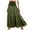 Army Green, variant on GEWSEY Women's Summer Casual Elegant Smock Layered Tiered Maxi Skirt High Waisted A Line Flowy Long Skirts with Pockets (Blue, L)