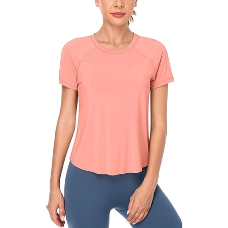 Women s Workout Shirts Athletic Running T-Shirts Short Sleeve Yoga Top price history on PriceWatchPro