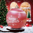 thumbnail image 5 of Giant PVC Christmas Decorated Ball Inflatable Outdoor Holiday Yard Decorations - Red Balloon with Letters (24 Inch, 60cm), 5 of 5