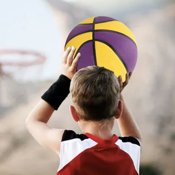 Sports Basketball, Easy To Grip Rubber Basketball for Basketball Court Size 5 8.9in