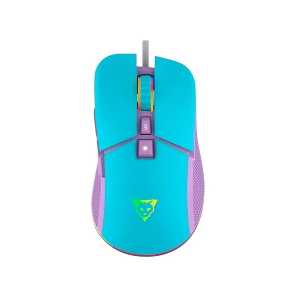 Mouse Gamer Ocelot Candy Blue, 7 botones, RGB. Color Celeste Ocelot Gaming OCM CANDY BLUE