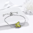 thumbnail image 6 of August Birthstone Bracelets Green Butterfly Bracelet Peridot Zirconia 925 Sterling Silver Mother's Day Gifts Women Birthday Jewelry Juwaliy, 6 of 8