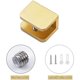 thumbnail image 4 of Clips para estantes de ducha de fácil instalación sin taladrar en vidrio, abrazaderas de vidrio de latón sólidas y duraderas, material de lujo con diseño moderno, admite estantes de vidrio de 10 mm a, 4 of 5