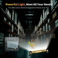 thumbnail image 6 of Wiher LED Work Light Bar, 3000LM LED Magnetic Light Bar with Hooks, 5200mAh Cordless Rechargeable Hood Light for Mechanic/Car Repairing/Garage/Emergency(Yellow), 6 of 7