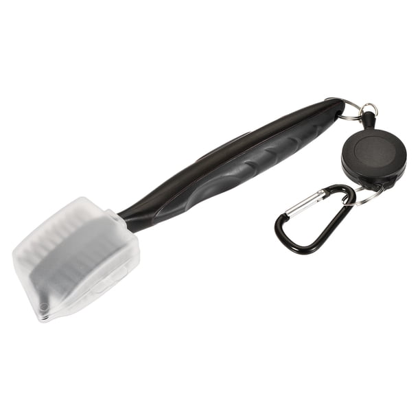 Cepillo de golf Unique Bargains Doble Cara Retráctil Negro con Extensión y clip