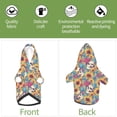 thumbnail image 6 of Fotbe colorful Skull sunflower Print Small Dog Sweater Hoodies Pet Grey Hooded Soft Fleece Sweatshirts with Pocket Fall Winter Puppy Cat Sweaters Warm Clothes-XX-Large, 6 of 7
