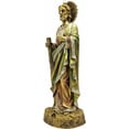 thumbnail image 2 of MORIN Imágenes |&nbsp;Escultura religiosa | San Judas Tadeo base de piedra |30 cm| (Dorado), 2 of 3