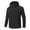 Black, variant on MuZeFu Winter Coats for Men 3x Men's Fashion Casual Solid Color Pockets Zipper Jacket Long Sleeve Hooded Casual Outwear Coat