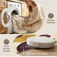 thumbnail image 5 of ODIKA 6'x9' Washable Area Rug Non-Slip, Easy Care, Layered Cd Disc Abstract Musical Collage Round Floor Covering for Family Room, Living Room, Master Bedroom, 5 of 7