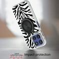 thumbnail image 3 of For Motorola Moto G Stylus 5G 2025 XT2517 Rotational Ring Kickstand Phone Case - Zebra, 3 of 6