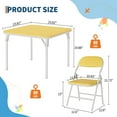 thumbnail image 3 of Yeshouse Juego de mesa y sillas plegables para niños de 5 piezas, juego de mesa y sillas para niños de 1 y 2 años para actividades para el comedor, la guardería y las aulas, 3 of 9