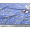 thumbnail image 2 of Soimoi Poly Georgette Fabric Leaves,Cinnamon & Snail Insects Print Fabric by the Yard 42 Inch Wide, 2 of 3
