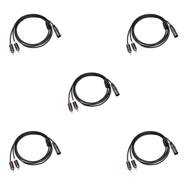 Methold Cable adaptador XLR a , mezclador de altavoz, amplificador de potencia, convertidor de Audio profesional portátil, equipo de sonido Type5 NO5