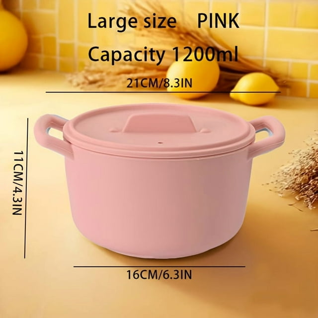 CUITING Cuiseur Vapeur en Silicone 2-en-1 avec Poignées Doubles, Cuiseur Vapeur Micro-Ondable de Qualité Alimentaire, Résistant aux Hautes Températures, Récipient de Préparation de Repas, Ustensiles de Cuisine