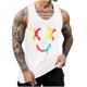 thumbnail image 1 of Camisetas de Tanque de los Hombres Tanque de los Hombres Incolor Gradiente de Impresión Cuello Redondo Correa Delgada Fuga Atrás Regular Casual Deportes Blusas de Tanque, 1 of 5
