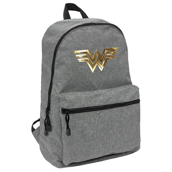 Wonder Woman 1984 Golden Logo Lightweight Backpack for Work School Daily Use Packable for Travel