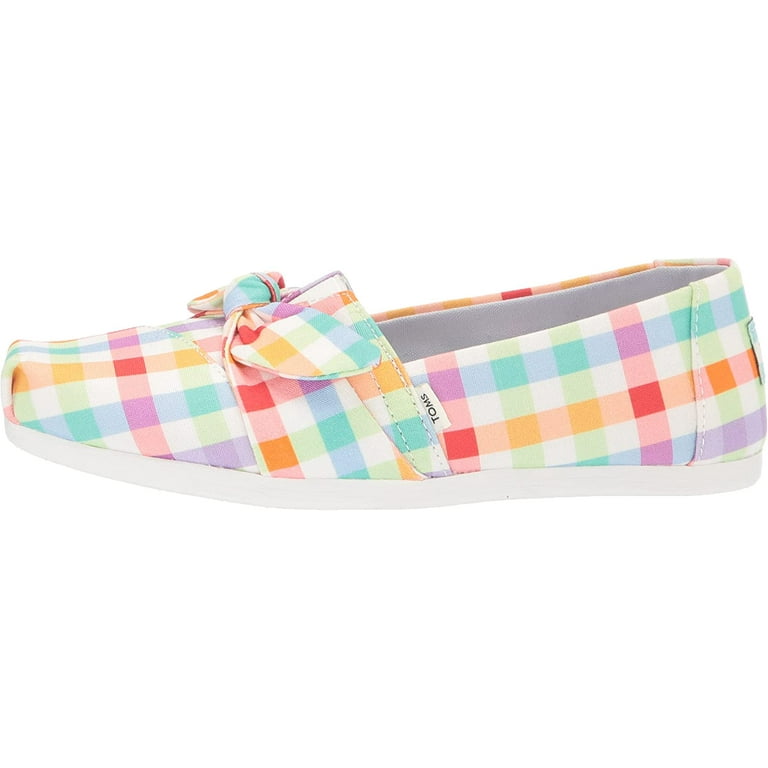 TOMS Female Adult Women 7.5 10016695 Multi Summer Plaid Bow