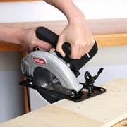 Hyper Tough 12 Amp 7-1/4 in Corded Circular Saw with Steel Shoe and Adjustable Bevel