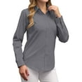 thumbnail image 2 of Siliteelon Women's Long Sleeve Cotton Blouse Casual Shirts Regular Fit, 2 of 8