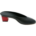 thumbnail image 2 of Gray Matters Sabots en Cuir Noirs / Rouges à la Cheville pour Femmes Mule Mildred - 5,5 m, 2 of 3