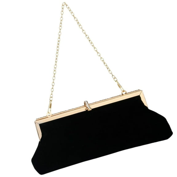 OUNONA Delicate Handbag Bags Small Purse for Wedding 's Black