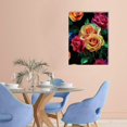 thumbnail image 2 of ZFLMY Roses Print On Canvas Modern Wall Art Home Decor 12x16 16x20 12x16in, 2 of 5