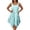 Blue-5, variant on Casual Summer Dress Sleeveless Asymmetric Style With Heart Print Flowy Comfortable Dress