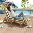 thumbnail image 4 of SDJPOI Outdoor Chaise Lounge Cushions, Patio Chaise Cushion with Headres for Pool Sand Beach, 4 of 6